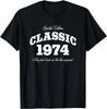 51 Year Old Gift Classic 1974 Limited Edition 51st Birthday T-Shirt Unisex Summer Streetwear Tops Print On Demand Short Sleeve