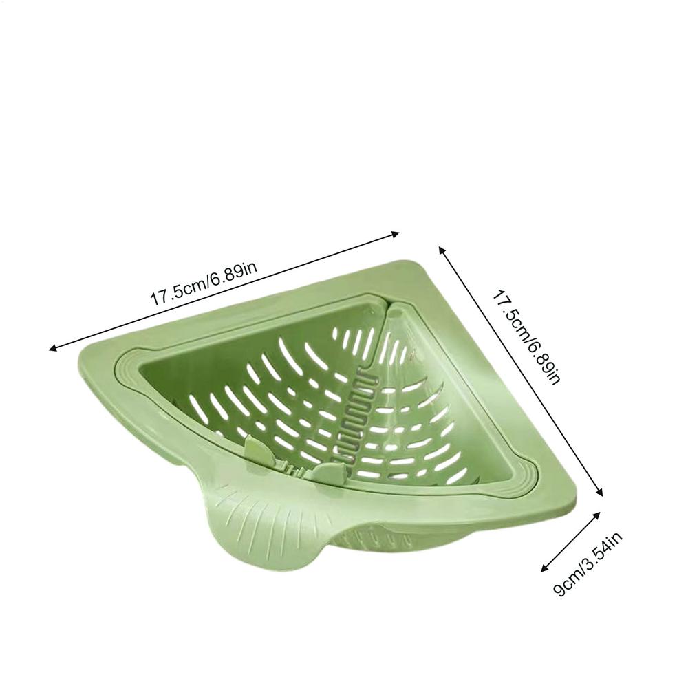 Magnetic Sink Drain Basket Triangle Vegetable and Fruit Drainage Basket Food Waste Filter Collector Kitchen Storage Organizer