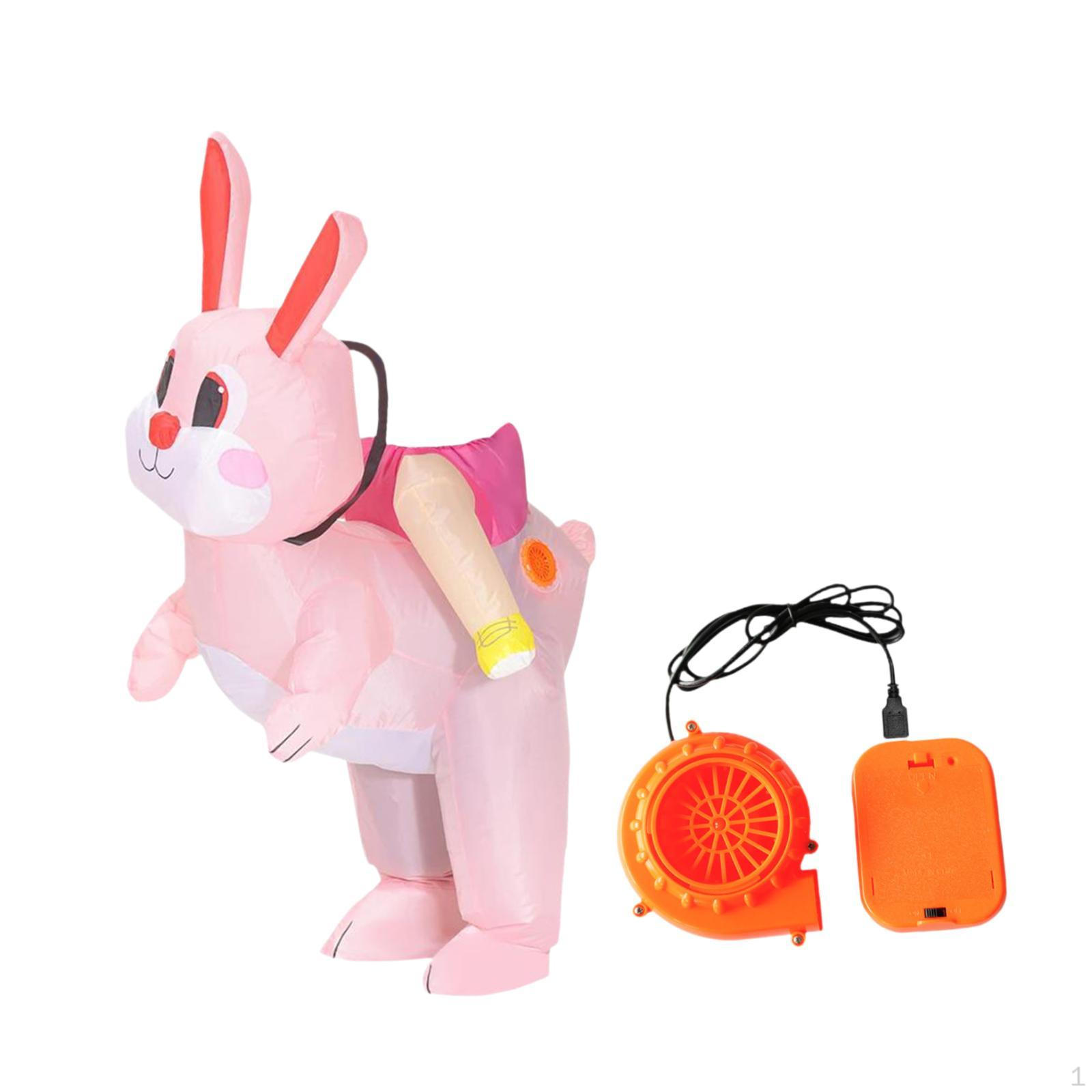 

Надувной костюм пасхального кролика, костюм кролика для праздника Хэллоуин For Kids