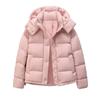 Home white duck down winter five grid down jacket women's fluffy down three-proof thickened warm jacket