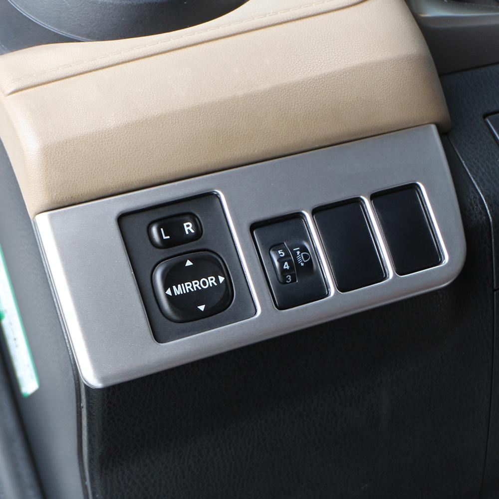 For Toyota RAV4 Rav 4 2014 2015 2016 LHD Head Lights Switch Knob Panel Covers Trim Decoration Sticker Interior Accessories