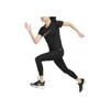 Nike Großer Logo-Print Rundhals Sport Schnelltrocknend Kurzarm T-Shirt Damen Tops Schwarz FB4697-010