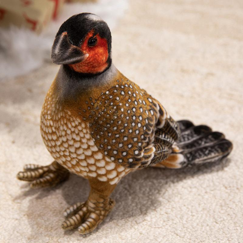 Cross-border Pearl Chicken Plush Display Ornament - Fun Children s Activity Gift 20CM коричневый