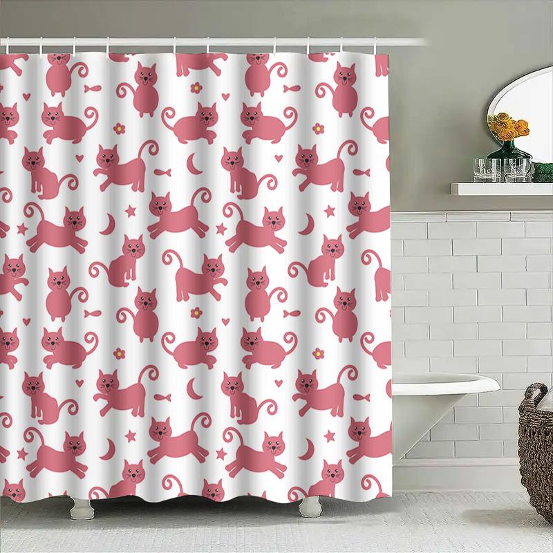 Home Shower Curtains For Bathroom Waterproof Fabric Modern Nordic Style Bathroom Curtains Shower Curtain 180X200