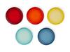 Neo Round Plates, 17cm Rainbow, Set of 5, Oven-Safe, Bakeware [Official Japanese Product]