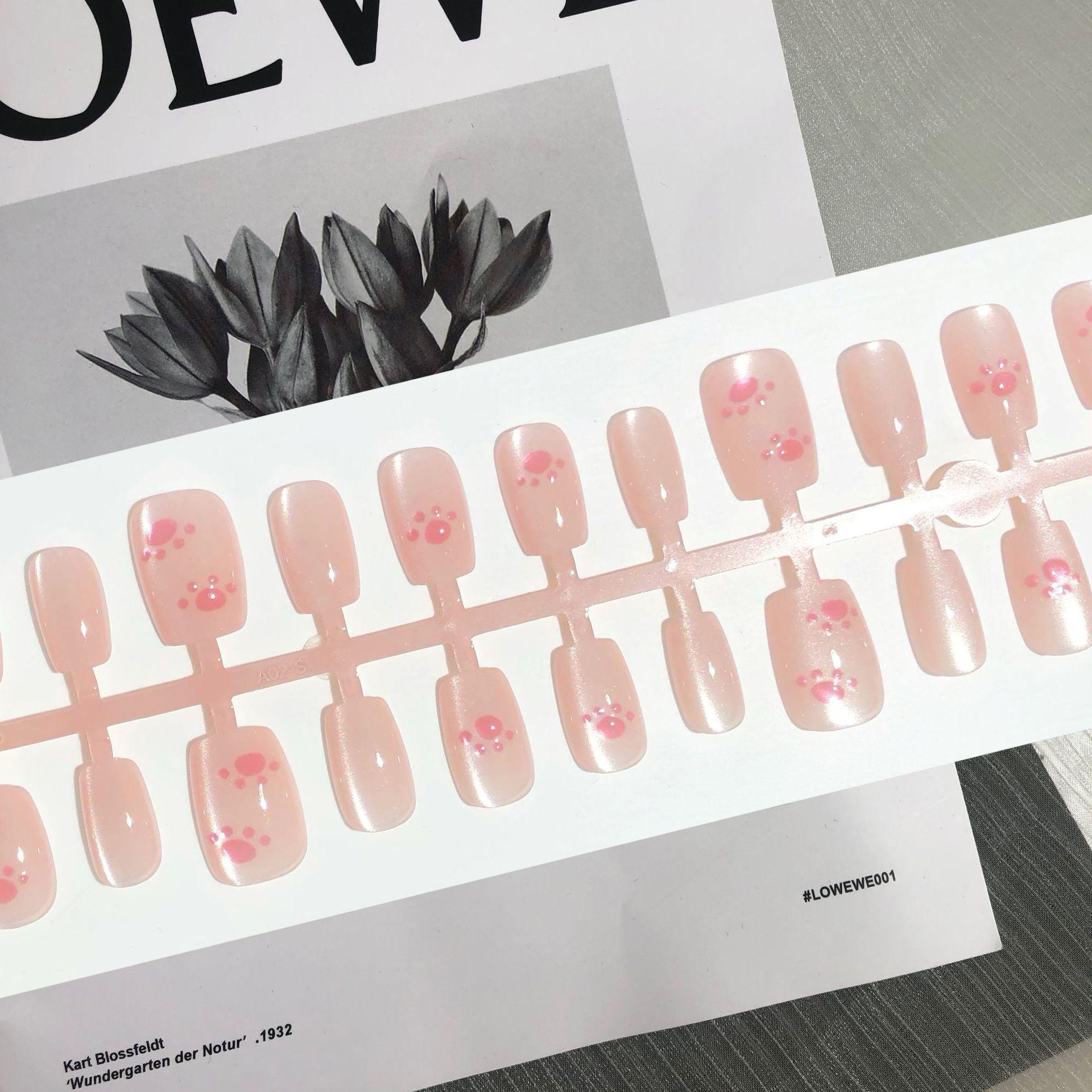 

Милые 3D котята черно-белые кошачьи накладные ногти - 30 милых мультяшных наклеек для нейл-арта