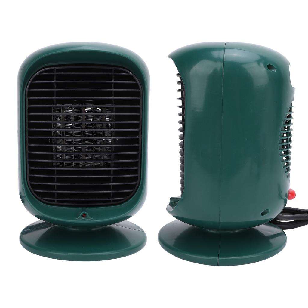Riscaldatore da scrivania 1200W, Riscaldatore elettrico da tavolo, Riscaldamento PTC Grafene, Controllo temperatura a 2 velocità