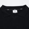 WTAPS 2013 Black Waffle Knit Short Sleeve Polo Shirt Tops X03 blackUsed