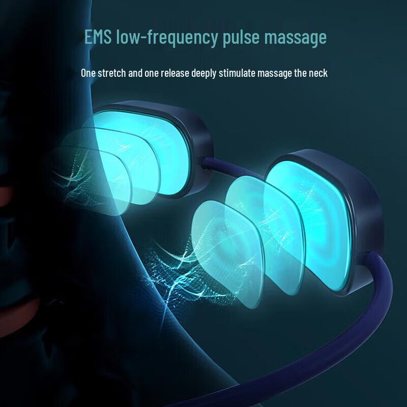Philips Low-Frequency Pulse Neck Massager with Heat (PPM3331WT) CN plug (adapter included)