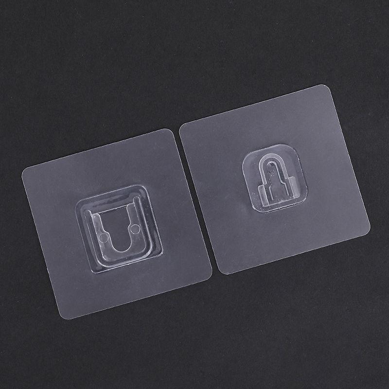 

Самоклеящийся двухсторонний крючок с кнопкой-защелкой, многоцелевые крючки, прочная прозрачная присоска, настенный держатель, настенные крючки, вешалка 1pair