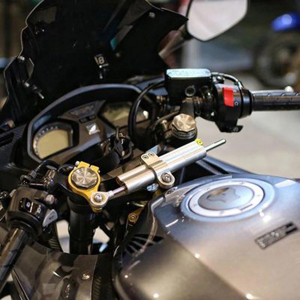 For HONDA CBR650F CBR 650F CBR650 F 2014 2015 2016 2017 2018  Motorcycle CNC Adjustable Steering Damper Stabilizer Mounting