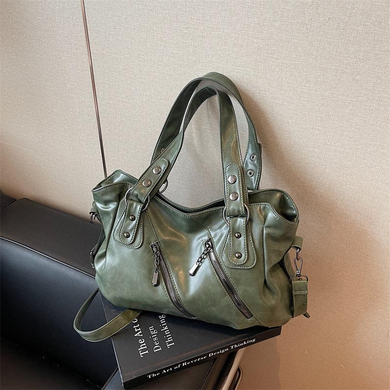 Large capacity bag New bag Women's bag Versatile messenger bag Casual commuter shoulder tote bag