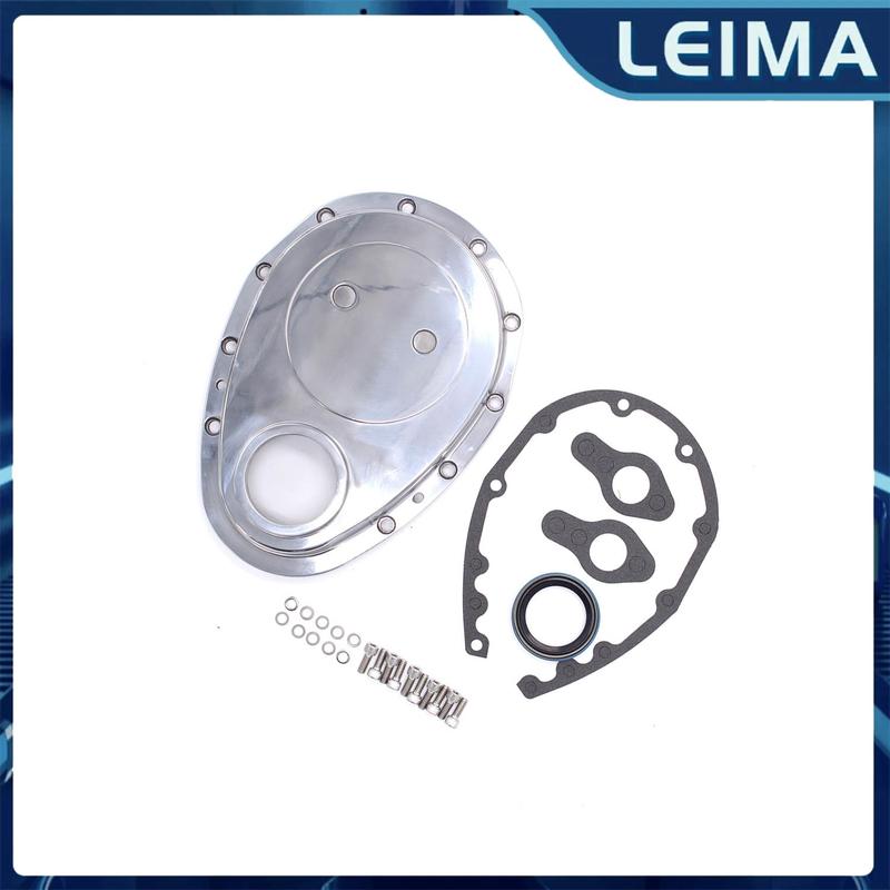 Polish Aluminum Timing Chain Cover Small Block For SBC Chevy 283 305 327 350 383 400 Engine Repair Parts Automobile Accessories