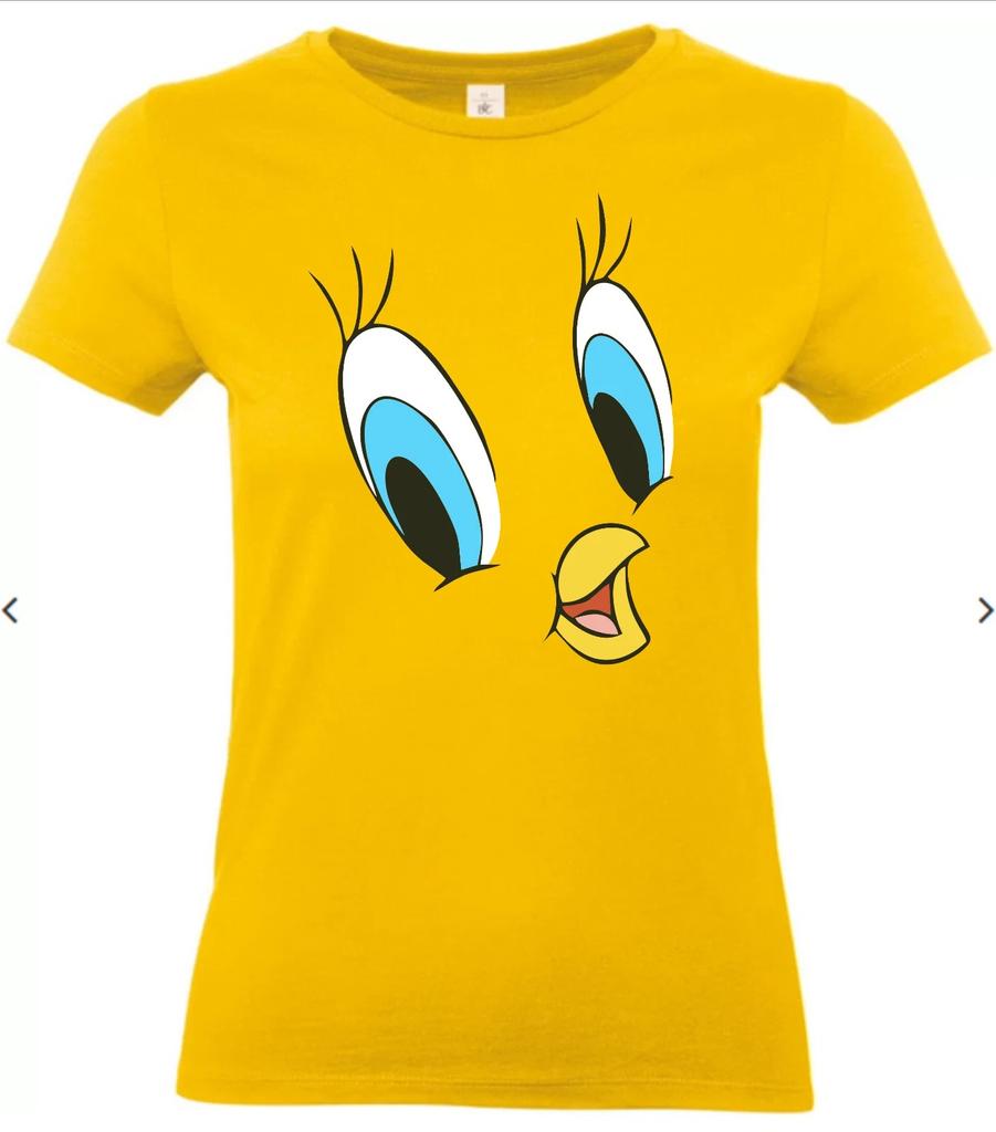 VINTAGE LOONEY TUNES TWEETY TRIČKO Popruh Vlastní Léto Personalizované Volné Bavlna Pár Vintage Vzor Abecedy Tričko