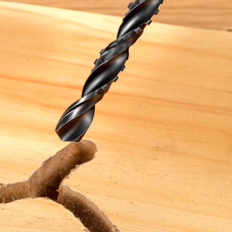 7PCS HSS Twist Drill Bits Set Drill Bit 3-10mm Serrated Grooving Spiral Jagged Saw Drill Bit Composite Drill Bits