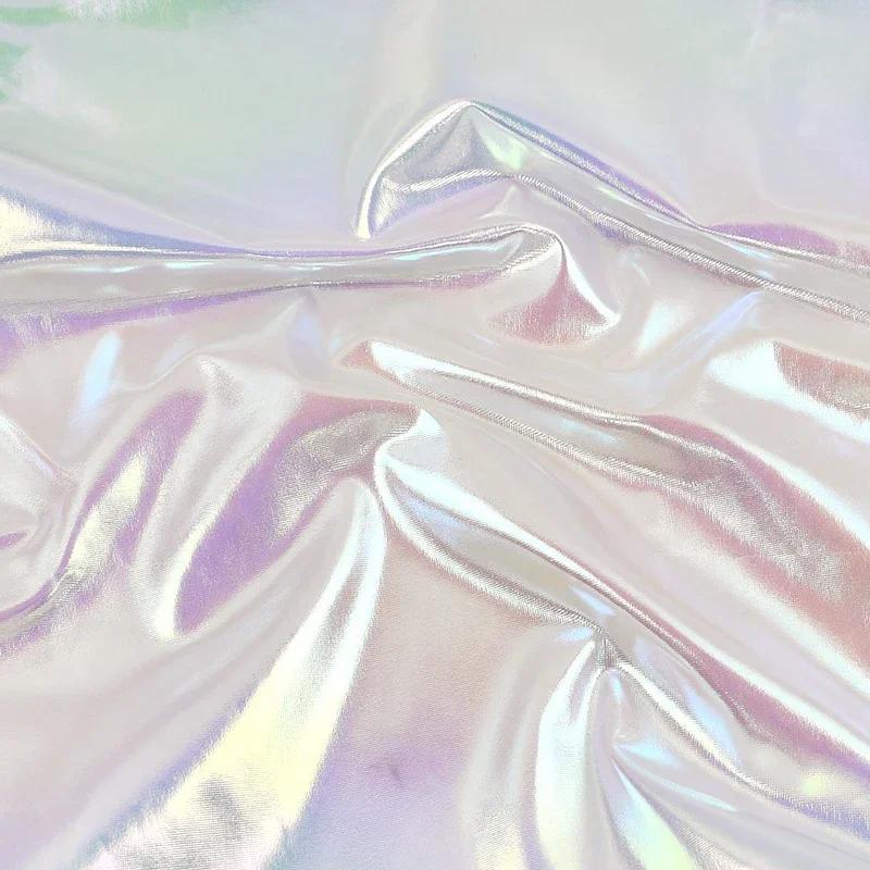 45/90*145cm DIY Nähzubehör Glitzer Spandex Stretchstoffe Farbiges Elastisches Nähgewebe Kleider Cosplay Dekorationsstoff