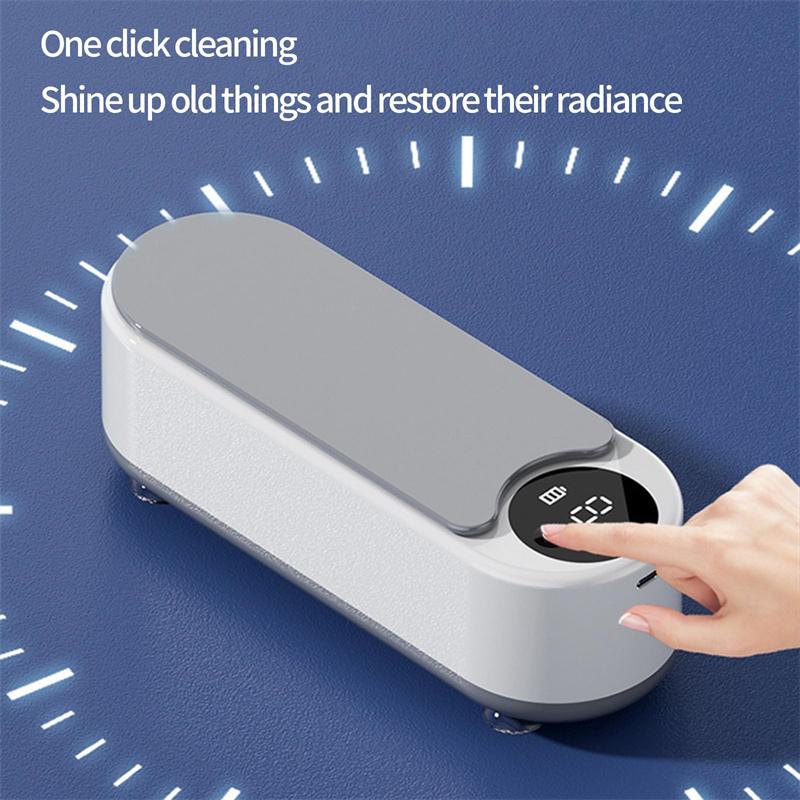 Portable household cleaning machine, 450 ml vibration cleaning machine, ring, glasses, makeup brush jewelry cleaning machine