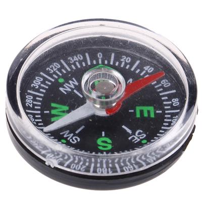 30Mm Mini Pusula Kamp Yürüyüş Açık Hava Seyahat Navigasyon Vahşi Hayatta Kalma Aracı