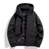 Down jacket men's winter new fashion casual hooded white duck down couple solid color thickened jacket men's clothing