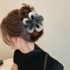 Large Frosted Flower Claw Clip - Candy Color Five-Petal Hair Clip