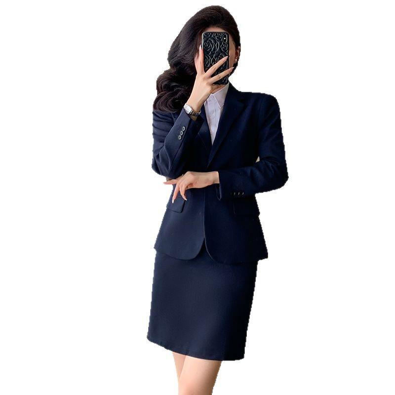 Women's 2025 Spring/Autumn High-End Professional Blazer, Goddess Style Suit Set