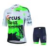 Circus Wanty Fluorescein Sportswear Maglia da ciclismo Set Estate MTB Abbigliamento da bici Uniforme Maillot Ropa Ciclismo Hombre Tuta da bicicletta