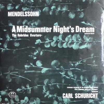 LP Record FELIX MENDELSSOHN-BARTHOLDY - SYMPH - A Midsummer Night's Dream (Incident AM2214 Concert Hall 1964 UK Classical Used