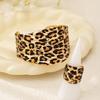 Exaggerated Personality Leopard Print Geometric Irregular Bracelet Ring Set for Women Suitable for Parties and Streets