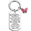 Sister Butterfly Stainless Steel Keychain Birthday Gift for Best Friend Stainless Steel Keychain for Backpack Bag Pendant