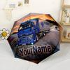 Renault Trucks Customize Your Name Umbrella Outdoor Automatic Umbrella Compact 8-Rib Lightweight Sturdy Construction All-Season Umbrella for Travel