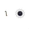 Vintage Tribal Lady Sculpture Ornament And Flower Shaped Acrylic Wall Clock Decorative Figurine for