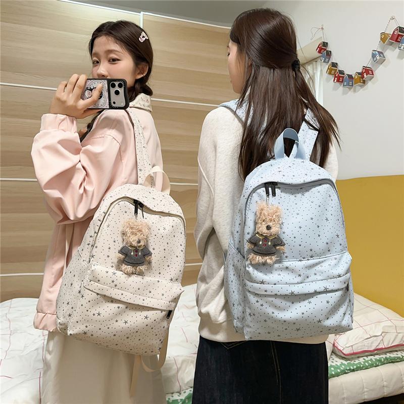 Star Women's Backpack Student Schoolbag