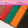 GRAVEDAD Memo Pad Cover, Rhodia No. 11 Size, Genuine Leather, Cowhide Leather, Vertical (Orange)