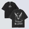 Kamina Tengen Toppa Gurren Lagann Graphic T-shirt For Men Clothing Anime Short Sleeve Tee Tops Harajuku Washed Cotton T Shirt