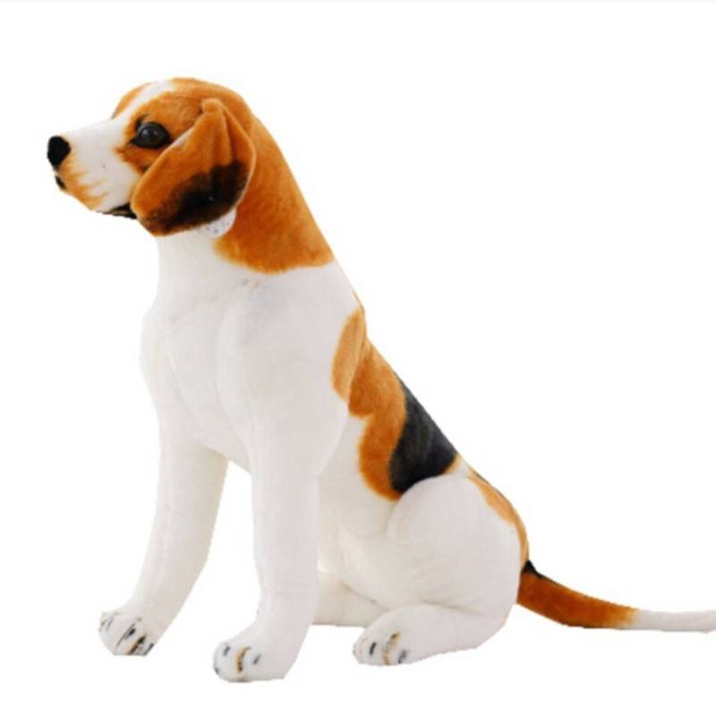 Realistic Dog Plush Toy With Short Fur For Kids And Collectors