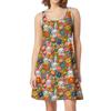 Women's Fashion Casual Sleeveless Round Neck Easter Print Dresses