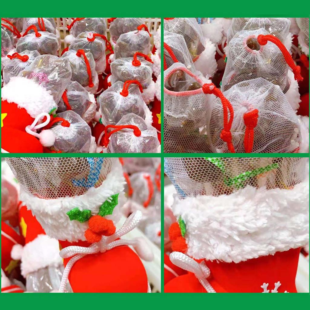 Christmas Candy Boots Bag Hanging Christmas Stockings Merry Christmas Socks Tree Hanging Fireplace Ornaments Decor