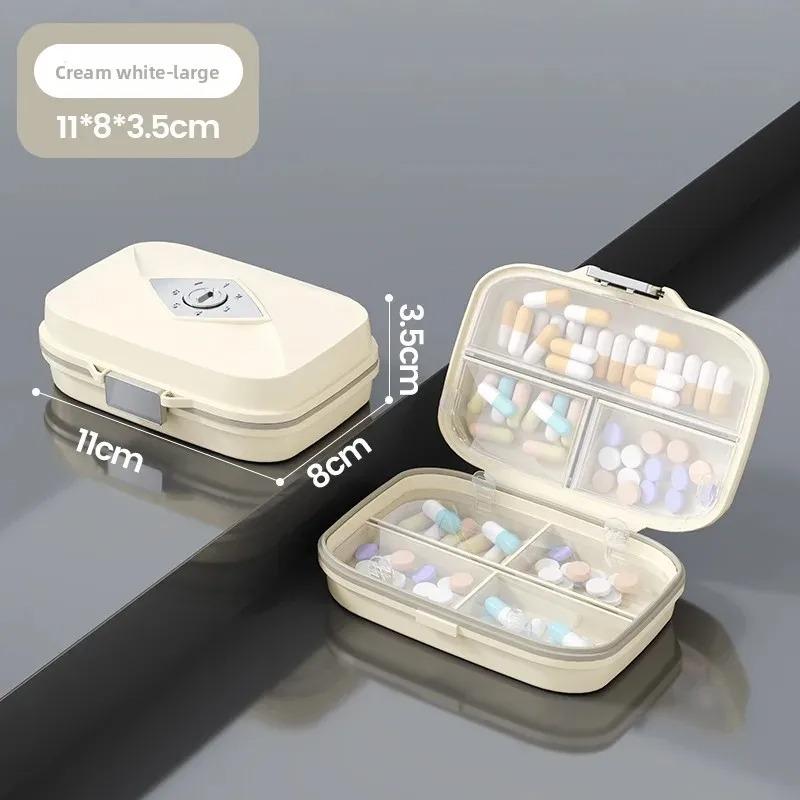 7 Izgara Mini Taşınabilir Hap Kutusu Haftalık İlaç Vitamin Depolama Düzenleyici Seyahat Tabletleri Mühürlü Kutu Hap Kutusu Konteyner
