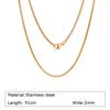 316L Stainless Steel Chain Necklace Women Girls,Stacked Necklace, Thin Link Simple Jewelry for Everyday