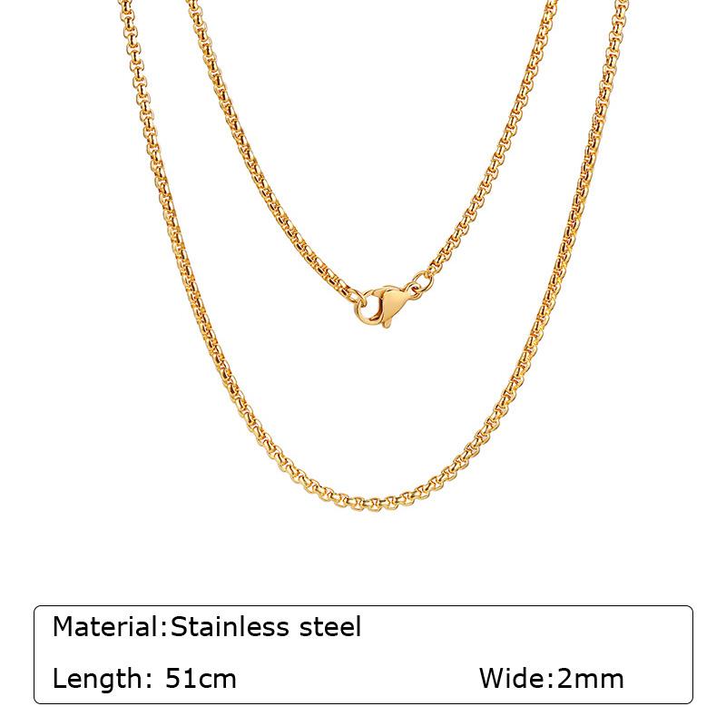 316L Stainless Steel Chain Necklace Women Girls,Stacked Necklace, Thin Link Simple Jewelry for Everyday