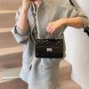 Rhombus chain bag women's new summer niche shoulder messenger bag portable small square bag