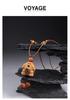Wooden Coffee Bean Puppy Pendant Necklace - Light Luxury Accessory for Women