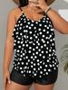 Europese en Amerikaanse stijl stippen bretels badpak dames nekband split bikini zomer strand warmwaterbron badpak