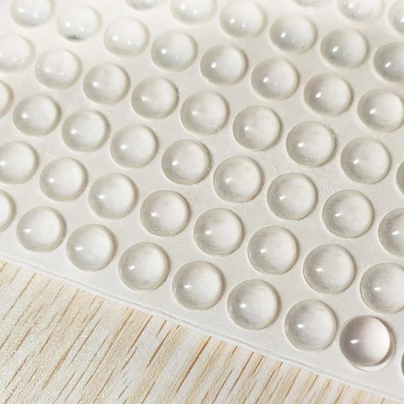 100-1000pcs Mini Adhesive Buffer Pads Non-Slip Clear Dots Cabinet Silicone Door Stopper Wall Protector Reduce Noise Tiny Bumpons