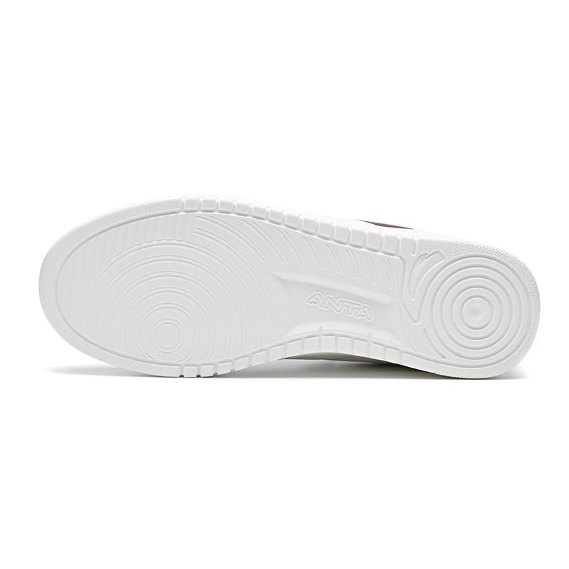 Anta Classic Simple Versatile Shock Absorbing Wear Resistant Low Top Sneakers Men Sneakers White Red 912538003Q-1
