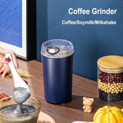 2024 New Portable Coffee Grinder Household Small Grain Grinder 8 Knife Stainless Steel Nut Bean Grain Grinding Mixer