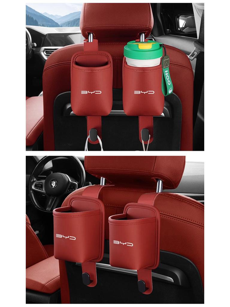 Car Cup Holder Hook Storage for BYD Models: Han, Pro, Dolphin, Song Plus, Yuan EV, Seagull, Seal, Qin DMi