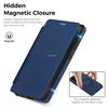 Magnetic Close Leather Flip Cover Case for Samsung Galaxy S25 Ultra S24 S23 S22 Ultra FE Wireless Charging 360 Rotating Bracket