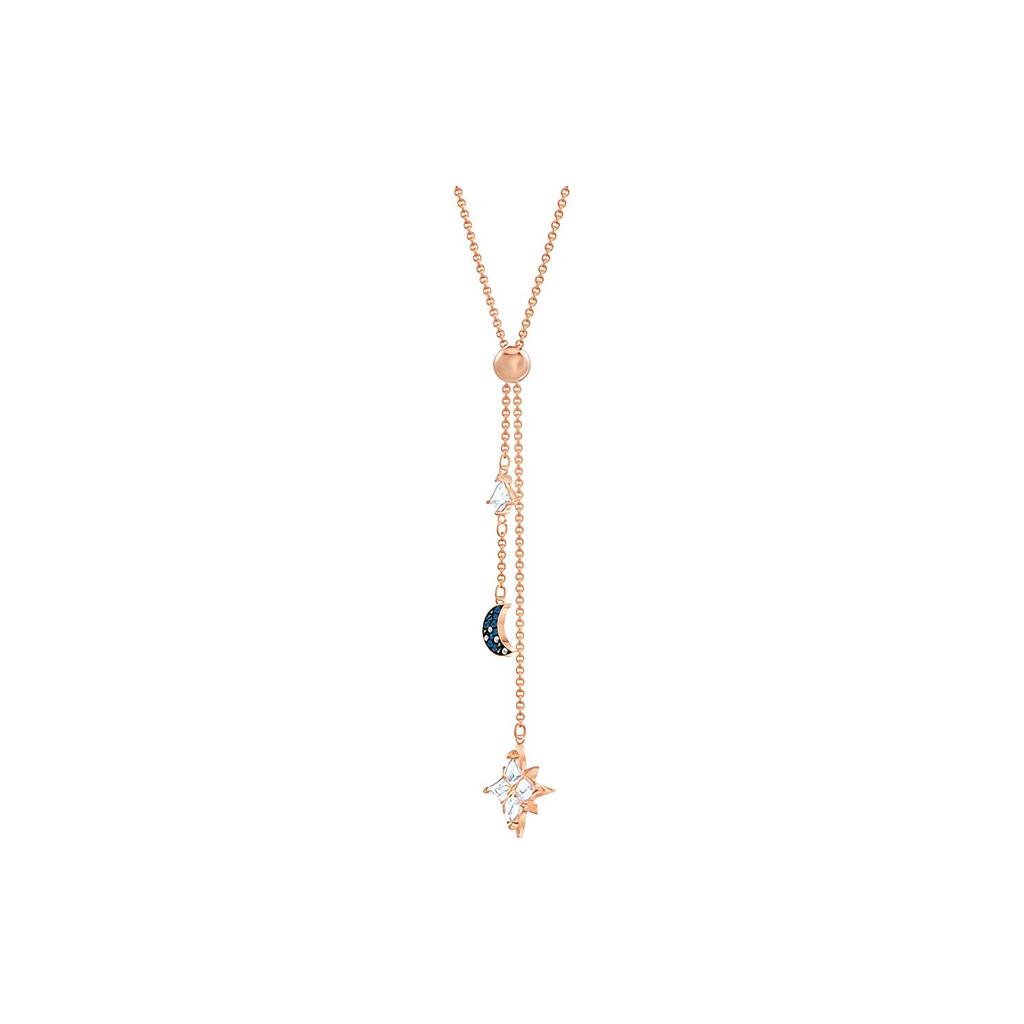 Swarovski Symbolica Y-Shaped Star Moon Snowflake Dark Gradient Metal Necklace Women Necklace 5494357