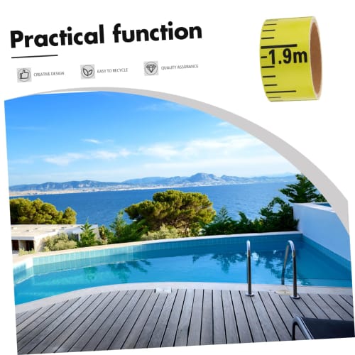 LIFKOME Water Level Scale, Water Level Meter, Water Level Sticker, Pool Water Level, Water Level Tape, Construction Sticker, Pool Ruler, Water Depth S